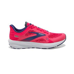 Brooks Launch 9 Womens Road Running Shoes Pink/Blue/White | USA-TJU304689